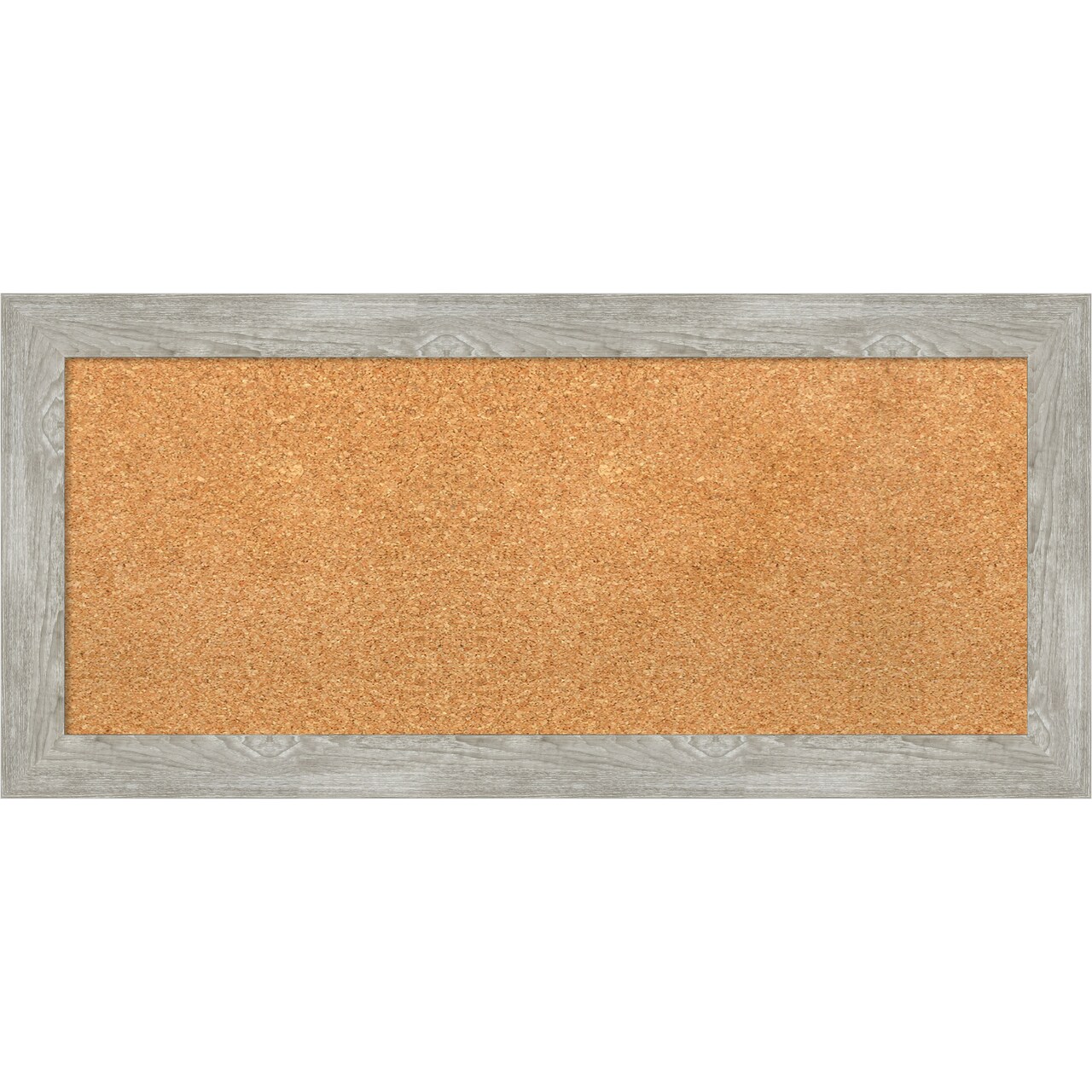 Cork Board, Dove Greywash Narrow Frame - Bulletin Board, Organization Board, Pin Board